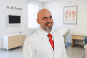 Dr. Jo Furlan no consultorio